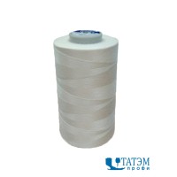Нитки Ekospun 120 (штапельные), 100% п/э, 5000 м, Ozen Iplik, Турция, белые