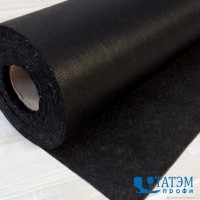 Флизелин 6030WH, 30 г/м.кв, шир. 90 см, черный, высшее качество, проходит хим/ч.