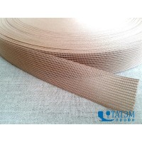 Тесьма окантовочная вязаная 23 мм, бежевый (027), 2,8 г/м, 100 м