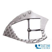 Пряжка 37 мм оксид (т. никель) со стразами, арт. HP 6235, уп 10 шт