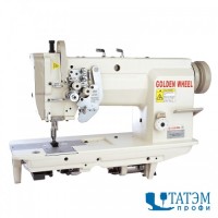 Двухигольная швейная машина челночного стежка Golden Wheel CS-8175 (комплект)
