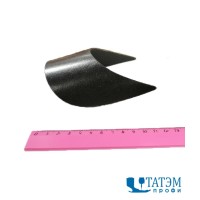 Козырек 60х180х60 мм гнутый, черный, пластик (по 25 шт)