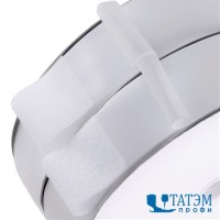 Лента крючковая с клеем 50 мм, белая, рулон 25 м, РБ