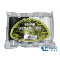 Набор ниток 45 ЛЛ "Армейский", ассорти, 150 м, 4 бобины в наборе