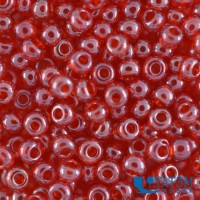 Бисер прозрачный 450 г, красный