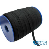 Лента киперная 5 мм, арт. 1005, черная (300 м) на катушке