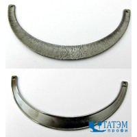 Металлическое украшение пришивное 11,5 х 4,2 мм т.никель, арт. К30581, уп 10 шт