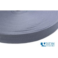 Тесьма окантовочная 32 мм, 3,9 г/м, серый (149), 100 м