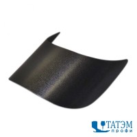 Козырек 70х170х60 гнутый черный пластик (по 25 штук)