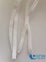 Шнурок обувной 8 мм (100 см), белый