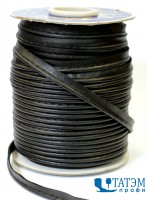 Кант кожаный 10 мм, черный, уп. 45 м