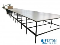 Раскройный промышленный стол без полки (длина 3 м, шир. 2 м)