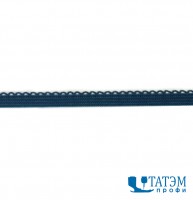 Резинка ажурная 8 мм для нижн. белья синяя (50 м)