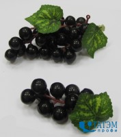 Муляж декор. "гроздь винограда" черный, уп. 20 шт
