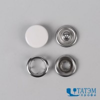 Кнопка 9,5 мм рубашечная закрытая эмаль, нержавеющая, уп. 1440 шт, Турция