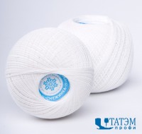 Нитки для вязания "Снежинка" 25 г, 230 м, белые, 20 клубков в упаковке