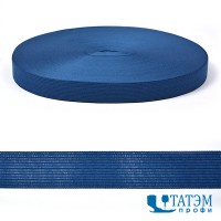 Тесьма окантовочная вязаная 23 мм, т. синий, 2,8 г/м, арт.ТО-22с, 100 м