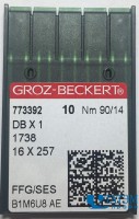 Иглы для прямострочных швейных машин 1738 (DBх1) Groz-Beckert, Германия