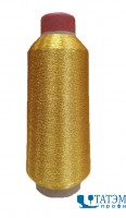 Нитки вышивальные люрекс 150 D, 5000 ярд, 3058 (FMS) желтое золото, КНР