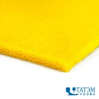 Поролон силиконизированная Elastik soft, желтая (шир. 1,5 м, толщ. 6 мм) для утюжальных столов